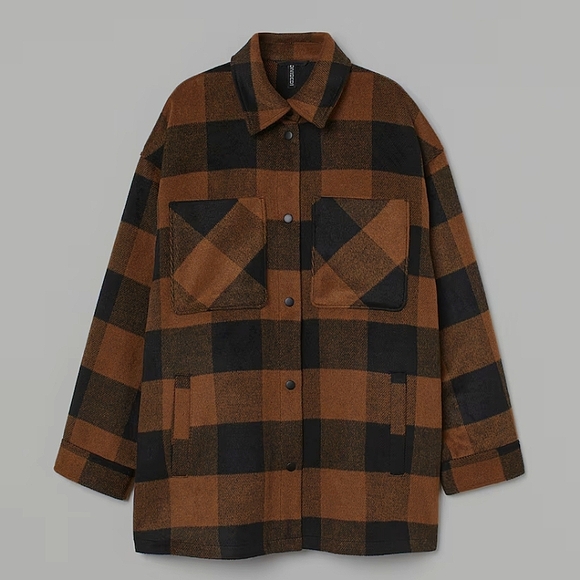 H&M soft & warm womens shirt jacket. - Picture 1 of 3